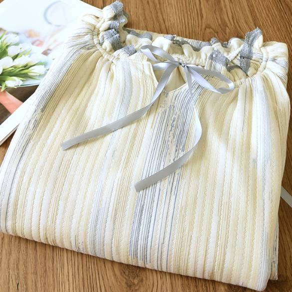 Soft Yellow Lace Nightdress - SKU #24