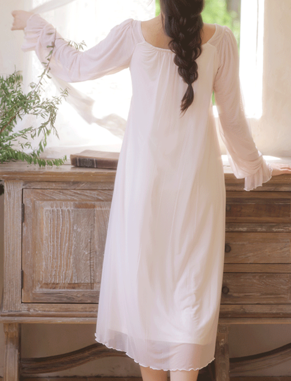 Fairy Palace Nightdress โ Dreamy Soft Elegance - SKU#41