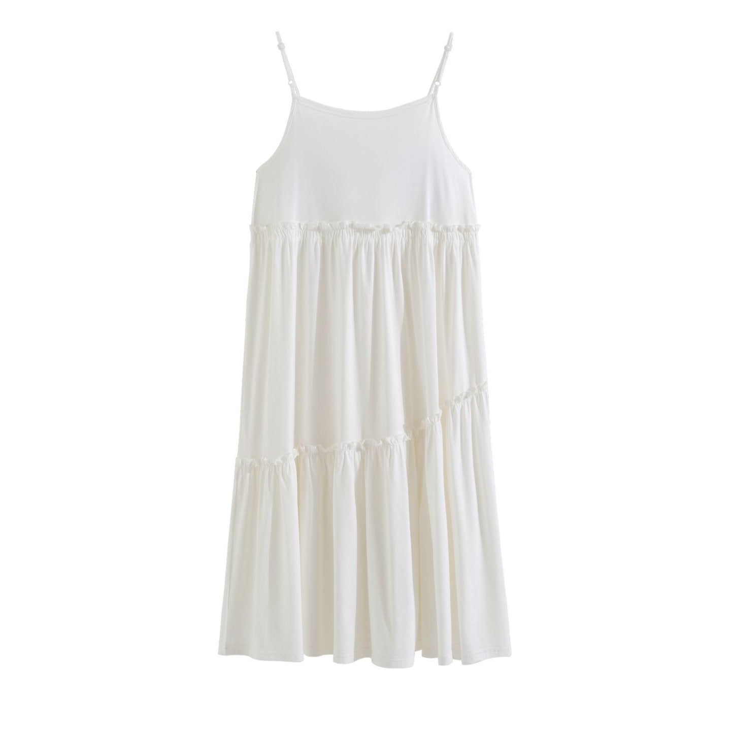White French Lace Cotton Nightdress - SKU #1