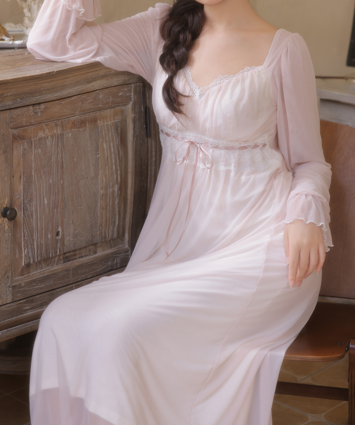 Fairy Palace Nightdress – Dreamy Soft Elegance - SKU#41