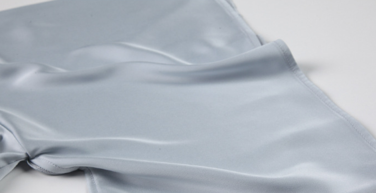 Elegant Light Grey Satin Lace Sleepwear Set – Robe & Nightdress Options - SKU#60